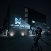 LED Projektor 80W mit Wechselmotiv